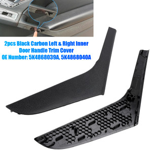 2009-2013 Volkswagen Golf MK6 2pcs Left & Right Inner Door Handle Trim Cover 5K4868039A Black Generic