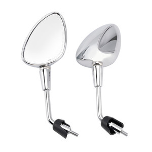 Chrome Mirror Set Shorty For Vespa GTS 125 300 HPE Sprint Primavera 50 125 150