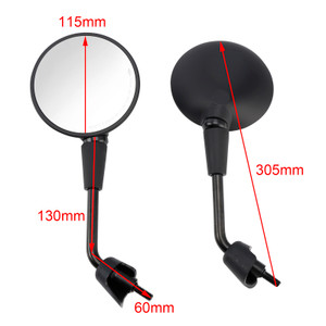 Black Mirror Set Shorty For Vespa Primavera 50 125 150 Sprint GTS 125 300 HPE