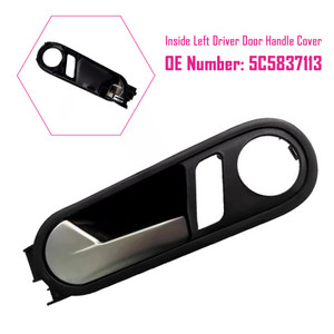 2012-2014 VW Beetle Inside Left Driver Door Handle Cover 5C5837113 Generic