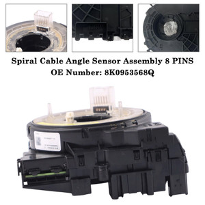 2009-2017 Audi A4 A5 Spiral Cable Angle Sensor Assembly 8 PINS 8K0953568Q Generic