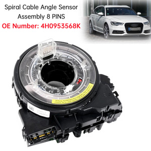2010-2018 Audi A6 Spiral Cable Angle Sensor Assembly 8 PINS 4H0953568K Generic