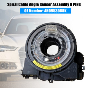 2010-2018 Audi A6 Spiral Cable Angle Sensor Assembly 8 PINS 4H0953568K Generic