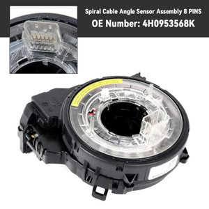 2010-2018 Audi A6 Spiral Cable Angle Sensor Assembly 8 PINS 4H0953568K Generic