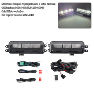 2024-2025 Toyota Tacoma LED Front Bumper Fog Light Lamp + Wire Harness 81210-0C050 Generic