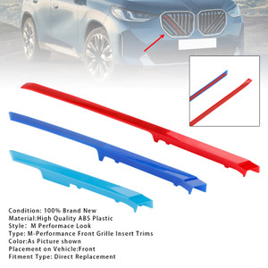2025 BMW X3 With Standard Grille Tri-Color ABS Front Kidney Grille Insert Trims Clip Generic