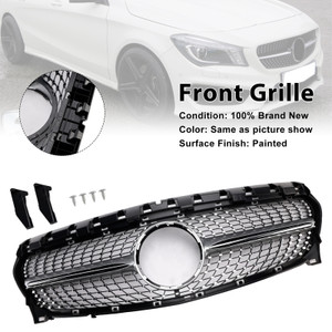 2013-2019 Mercedes-Benz CLA-Class W117 CLA250 Diamond Front Grille Generic
