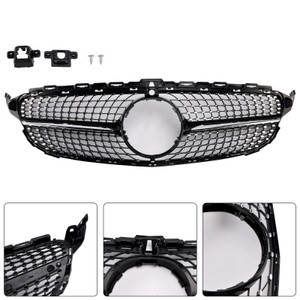 2015-2018 Benz C-Class W205 C250 C300 C400 Diamond Front Grille Generic