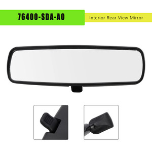 2003-2012 Honda Accord 2dr Interior Rear View Mirror 76400-SDA-A0 Black Generic