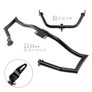2014-2022 Touring Road Glide Engine Guard Crash Bar Frame Protector Bumper Steel Blackb Generic