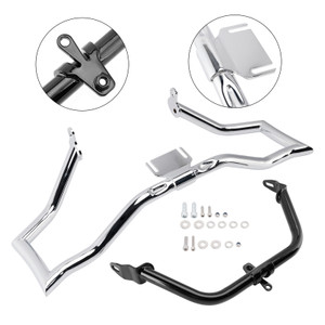 2014-2022 Touring Road Glide Engine Guard Crash Bar Frame Protector Bumper Steel Chromea Generic