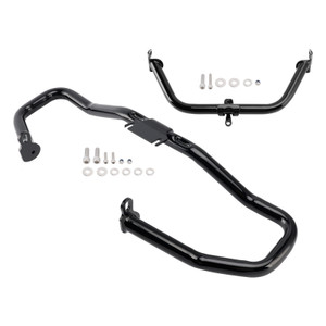 2014-2022 Touring Road Glide Engine Guard Crash Bar Frame Protector Bumper Steel Blackc Generic
