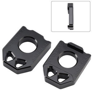 2005-2024 SUZUKI DRZ400SM/ 400S/ 400E CNC Rear Chain Adjuster Axle Block Black Generic