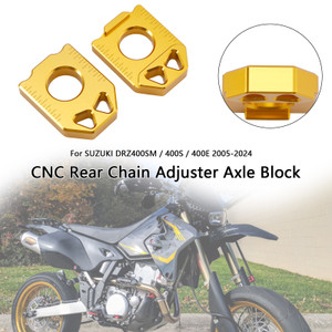 2005-2024 SUZUKI DRZ400SM/ 400S/ 400E CNC Rear Chain Adjuster Axle Block COL Generic