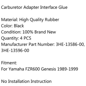 Intake Manifold Joint Carb Carburetor Flange Boot For Yamaha FZR600 Genesis (1989-1999)