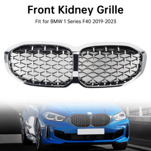 2019-2023 BMW 1 Series F40 Front Kidney Grille Silver Diamond Generic