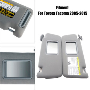 2005-2015 Toyota Tacoma Left+Right Side Sun Visor 74320-04181-B1 Gray Generic