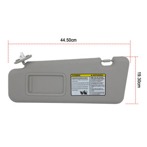 2008-2013 Toyota Highlander Driver Side Sun Visor 74320-48500-E0 Gray Generic