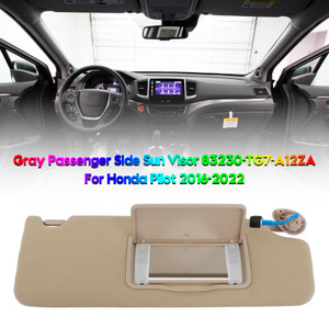 2016-2022 HONDA Pilot Gray Right Side Sun Visor 83280-TG7-A12ZA Generic