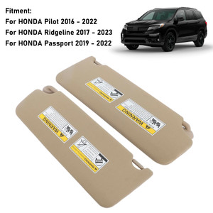 2019-2022 HONDA Passport Gray Left+Right Side Sun Visor 83280-TG7-A12ZA Generic