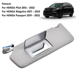 2019-2022 HONDA Passport Gray Driver Side Sun Visor 83280-TG7-A12ZB Generic