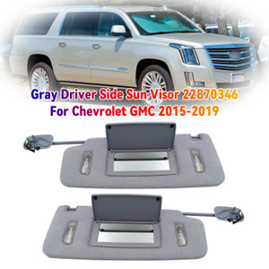 2015-2019 Chevrolet Suburban 2PCS Gray Sun Visor Left & Right 22870346 23459643 Generic
