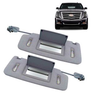 2015-2019 Chevrolet Tahoe 2PCS Gray Sun Visor Left & Right 22870346 23459643 Generic