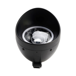 4-Bulbs Beam Headlight Fog Lamp Custom Fits Black For Racer Bobber Chopper