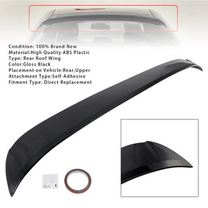 2014-2021 Mercedes Benz C Class W205 4 Door Models Rear Roof Wing Gloss Black Generic
