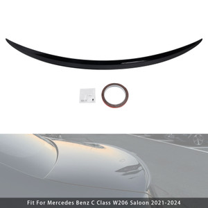 2021-2024 Mercedes Benz C Class W206 Saloon Rear Spoiler Gloss Black Generic