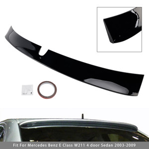2003-2009 Mercedes Benz E Class W211 4 door Sedan Rear Roof Wing Gloss Black Generic