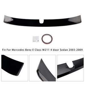 2003-2009 Mercedes Benz E Class W211 4 door Sedan Rear Roof Wing Gloss Black Generic