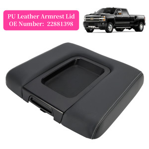 2015-2019 GMC Sierra 2500 3500 PU Leather Armrest Lid 22881398 Generic
