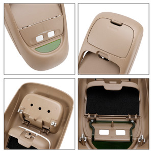 2002-2004 Ford F-250 F-350 F-450 F-550 Super Duty Overhead Console Assembly w/o Sunroof Tan/ Medium Parchment Generic