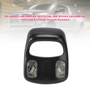 2003-2009 Dodge Ram 2500 Front LED Overhead Console Assembly 1DK78BD1AA Carbon Fibre Generic