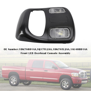 2003-2009 Dodge Ram 2500 Front LED Overhead Console Assembly 1DK78BD1AA Carbon Fibre Generic