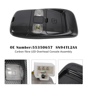 1998-2002 Dodge Ram 2500 Front LED Overhead Console Assembly 55350657 Carbon fibre Generic