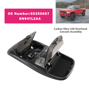 1998-2002 Dodge Ram 3500 Front LED Overhead Console Assembly 55350657 Carbon fibre Generic