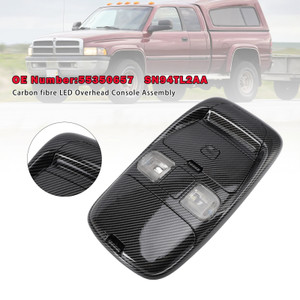 1998-2002 Dodge Ram 3500 Front LED Overhead Console Assembly 55350657 Carbon fibre Generic