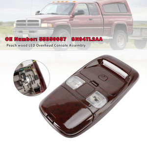 1998-2002 Dodge Ram 3500 Front LED Overhead Console Assembly 55350657 Peach wood Generic