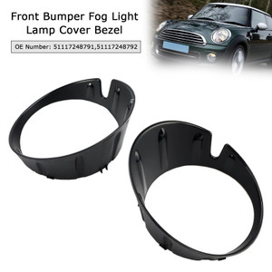 2011-2015 MINI Roadster R59 Pair Front Bumper Fog Light Lamp Cover Bezel 51117248791 51117248792 Generic