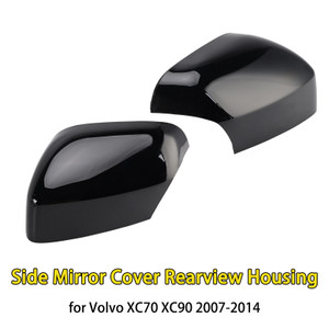 2007-2014 Volvo XC70 XC90 1 Pair Side Mirror Cover Rearview Housing Black Generic