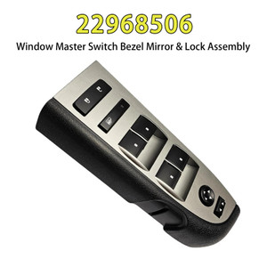 2010-2013 Chevrolet Silverado/ GMC Window Master Switch Bezel Mirror & Lock Assembly 22968506 Generic