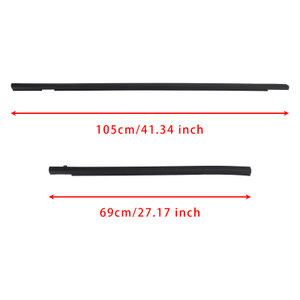 2001-2008 Honda FIT JAZZ 1st gen 4PCS Weatherstrip Rubber Seal Door Belt 72410-SEL-T01 Generic
