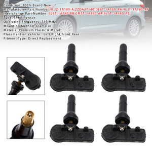2010-2014 Ford Fiesta Flex Focus Fusion Mustang 4X TPMS Tire Pressure Sensor DE8T1A180AA Generic
