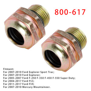 2005-2007 Ford F-250 F-350 F-450 F-550 Super Duty 2PCS Transmission Cooler Line Quick Connector 800-617 Generic