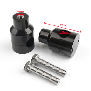 Universal 7/8" 22mm Motorcycle Bike Handlebar Handle Riser Mounting Clamp, Black