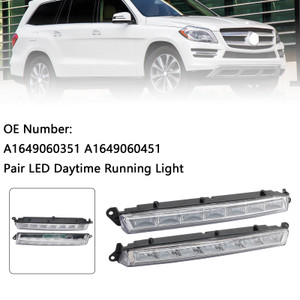 2007-2013 Mercedes-Benz X164 GL320 GL350 GL450 ML63 AMG X166 Front Left+Right Daytime Running Light A1649060351 Generic