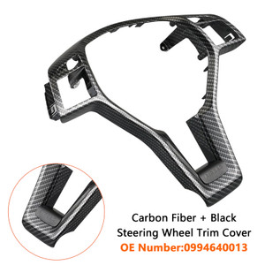 2011-2014 Mercedes C172 SLK-Class CLA-CLASS CLS-Class Steering Wheel Trim Cover Carbon fiber Black Generic