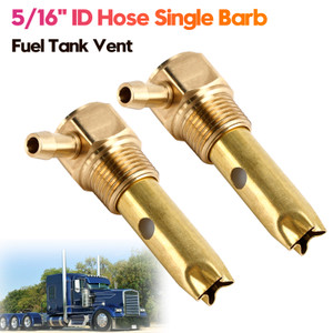 2X 5/16" ID Hose Fuel Tank Vent Assy 20560284 For Kenworth Volvo Full Function Single Barb